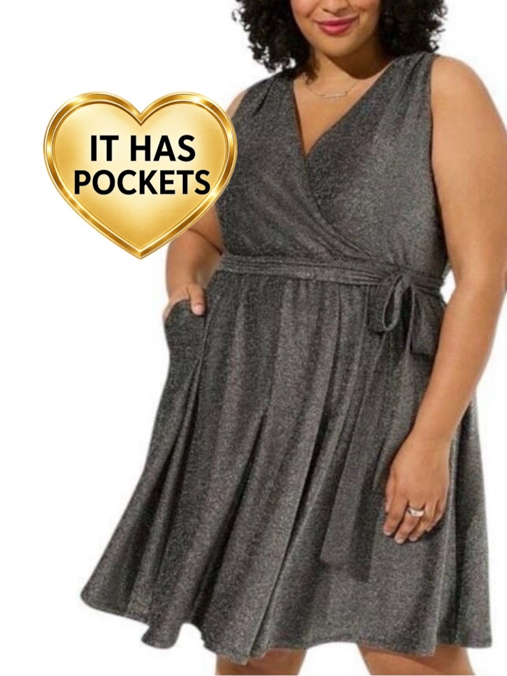 Torrid Silver Sleeveless Dress
